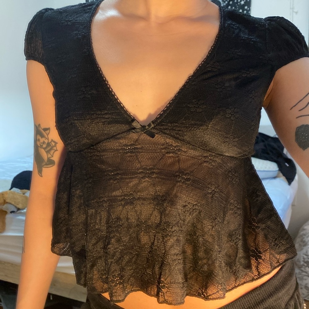 Peplum Lace Top